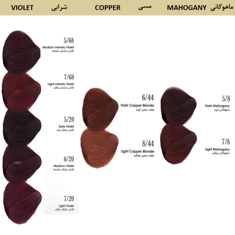 رنگ مو داماسک رز بلوند کنفی متوسط شماره 7.57 – Damask Rose