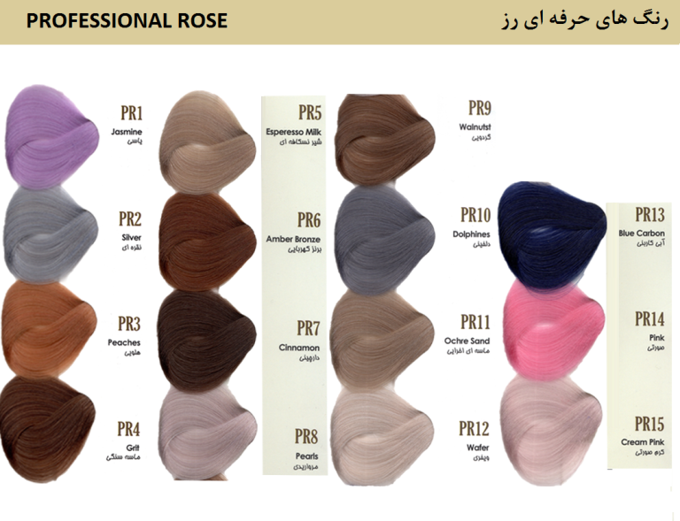 رنگ مو داماک رز گردویی شماره Damask Rose – PR9